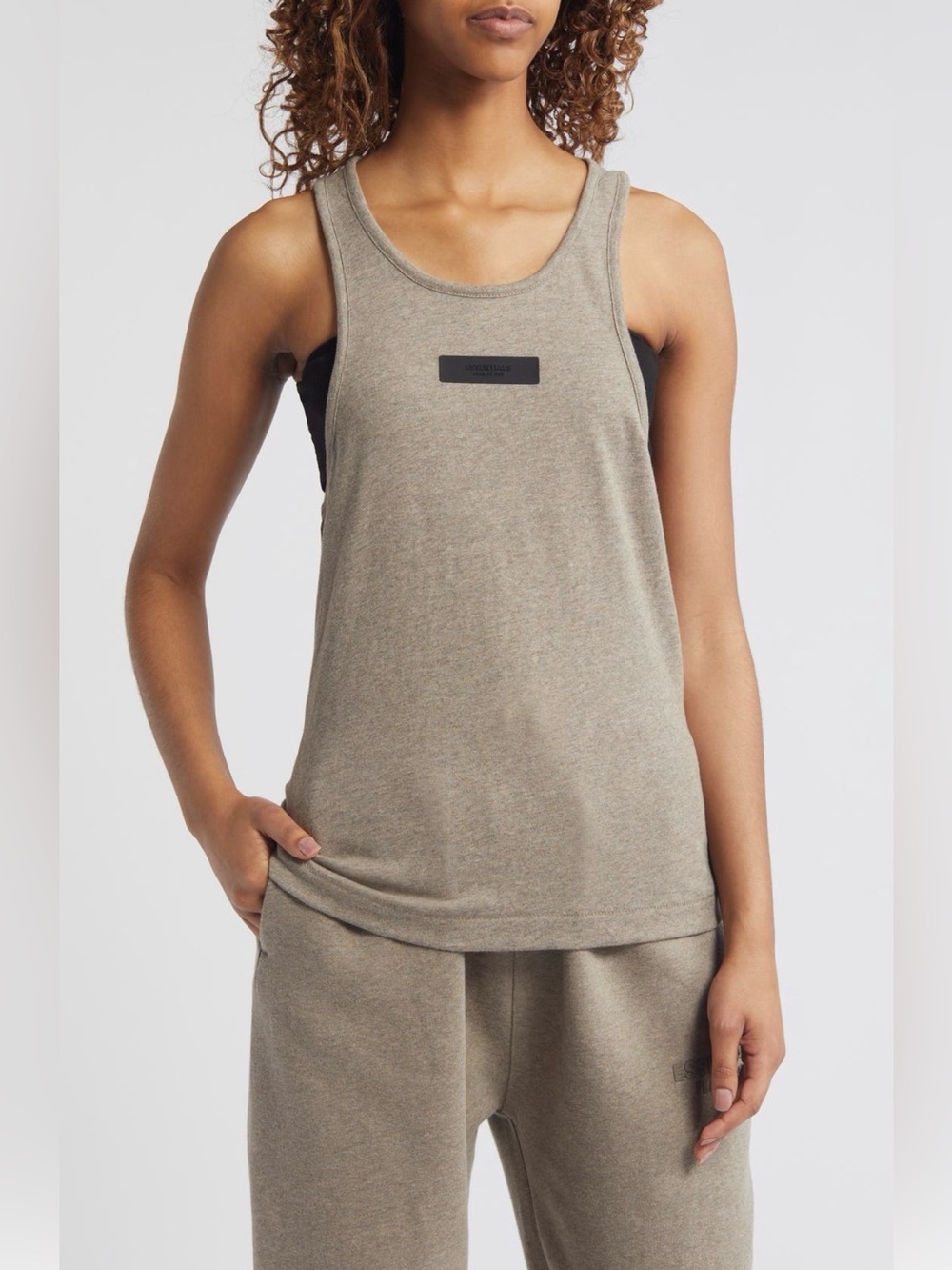NWT Fear of God Essentials Logo Cotton Blend Tank Sz XL
